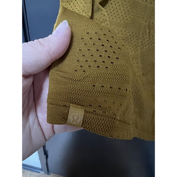 Lululemon Train to Be Tank in Camo Dot Camo Mustard Tide Size 12 - Picture 5 of 5